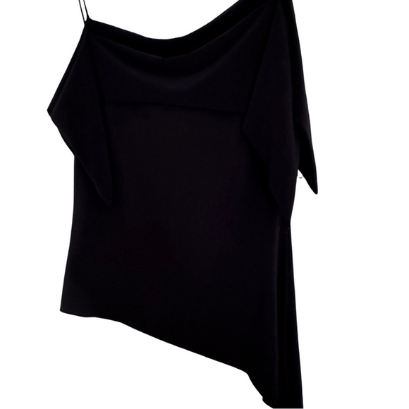 Elegant Black Asymmetrical Camisole - Picture 3 of 7